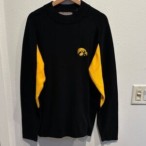 Crable sportswear Iowa Hawkeye Black and Yellow Sweater